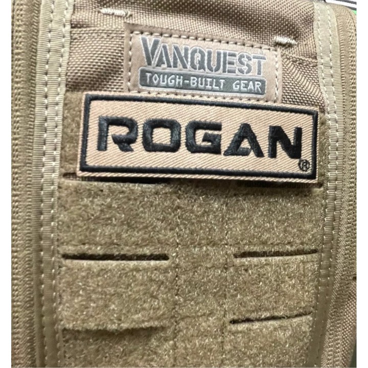 Rogan patch on backpack