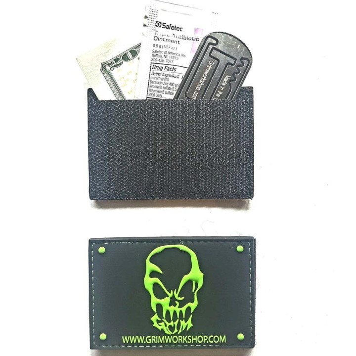 Grim Workshop - Skull Stash Morale Patch with hidden pocket