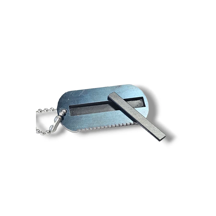 Grim Workshop Hot Shot Dog Tag ready for use