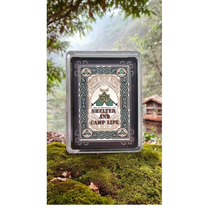 Grim Survival Playing Cards Shelter Building and Camp Life Techniques
