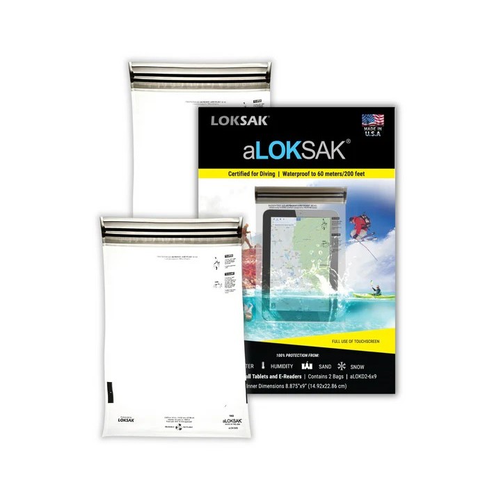 aLOKSAK Waterproof Bag 2 x aLOK2-6x9 waterproof bag